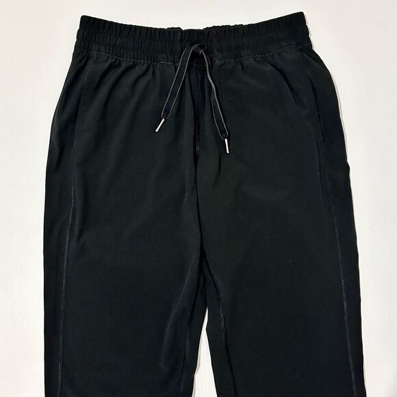 Lululemon Black High Rise Drawstring Lightweight Jogger Pants Sz 6 Athleisure - Picture 3 of 10